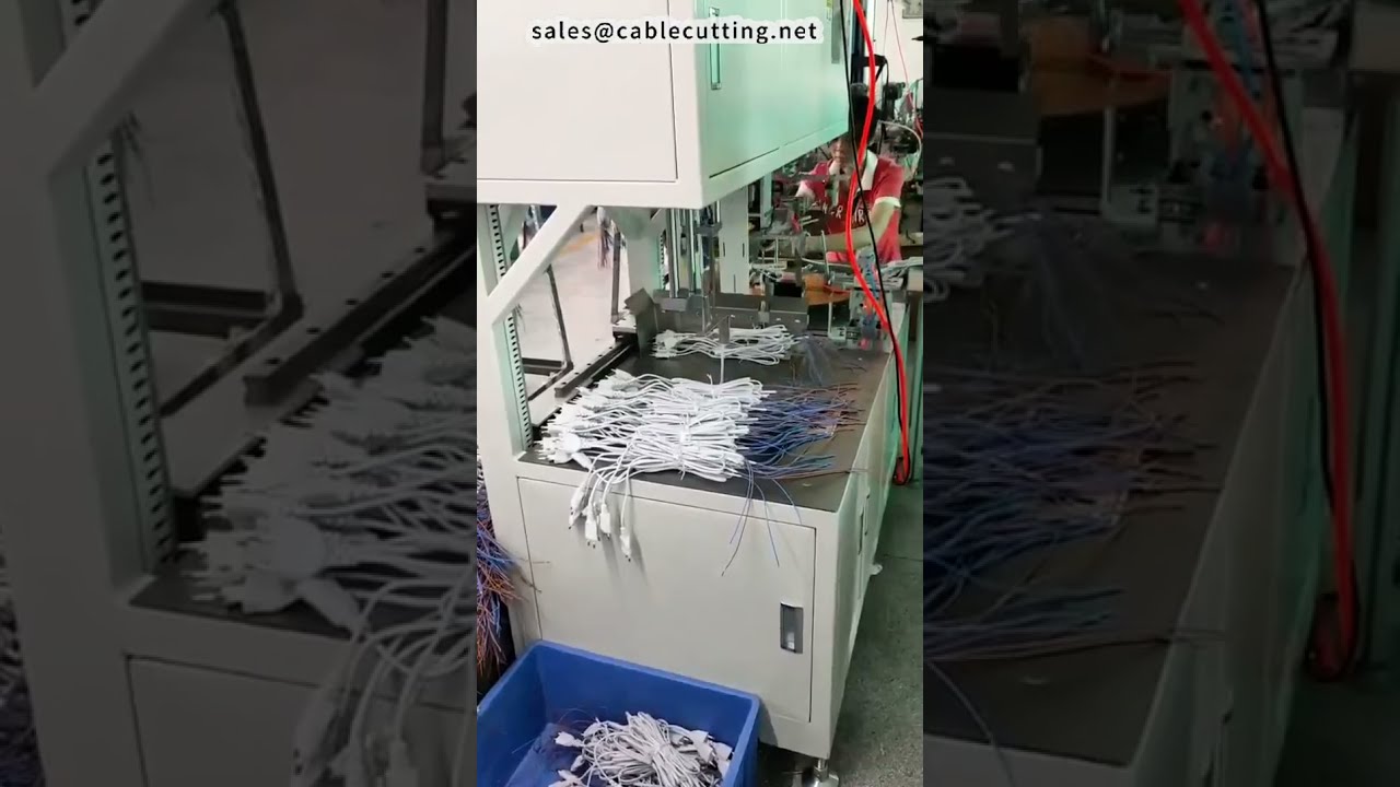 AC Power Cord Fully Automatic Wind, Tie, and Bundle Machine Saves 2 Workers #factory #machine #diy