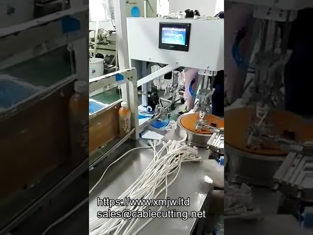 Полностью автоматическая машина для намотки, обмотки и обвязки проводов катушек электродвигателей