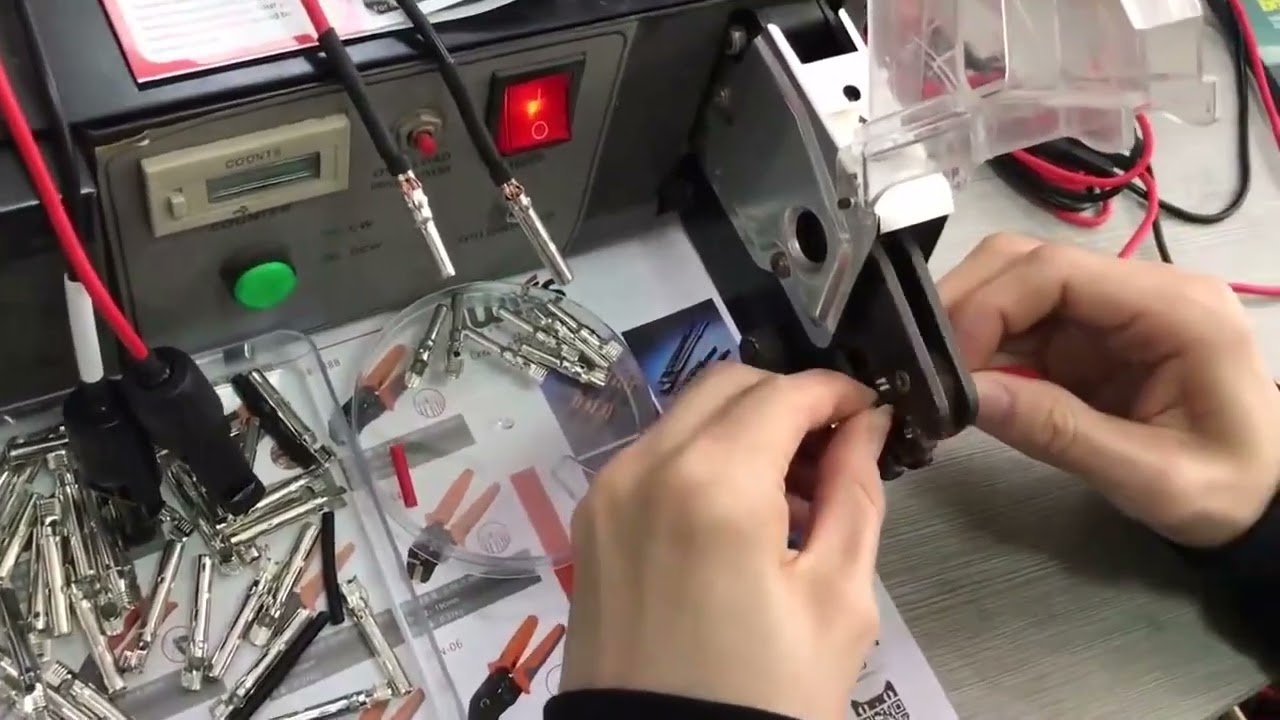 Электрический обжимной станок для клемм EM6B2 PRO — автоматическая зачистка и резка проводов
