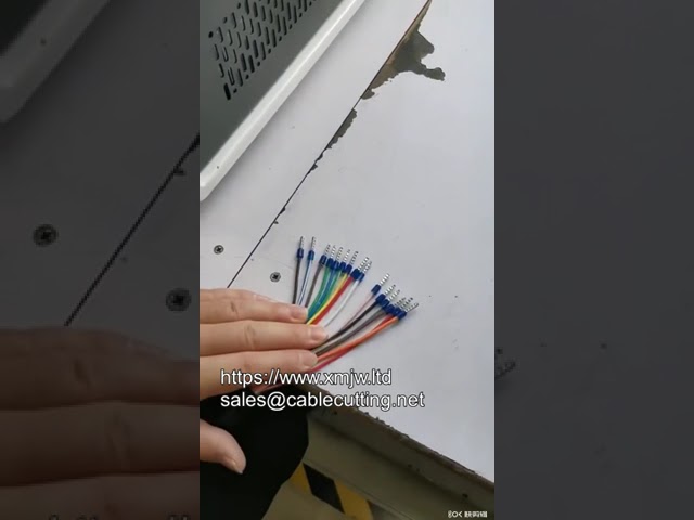 Автоматический станок для зачистки проводов и опрессовки наконечников – высокая производительность