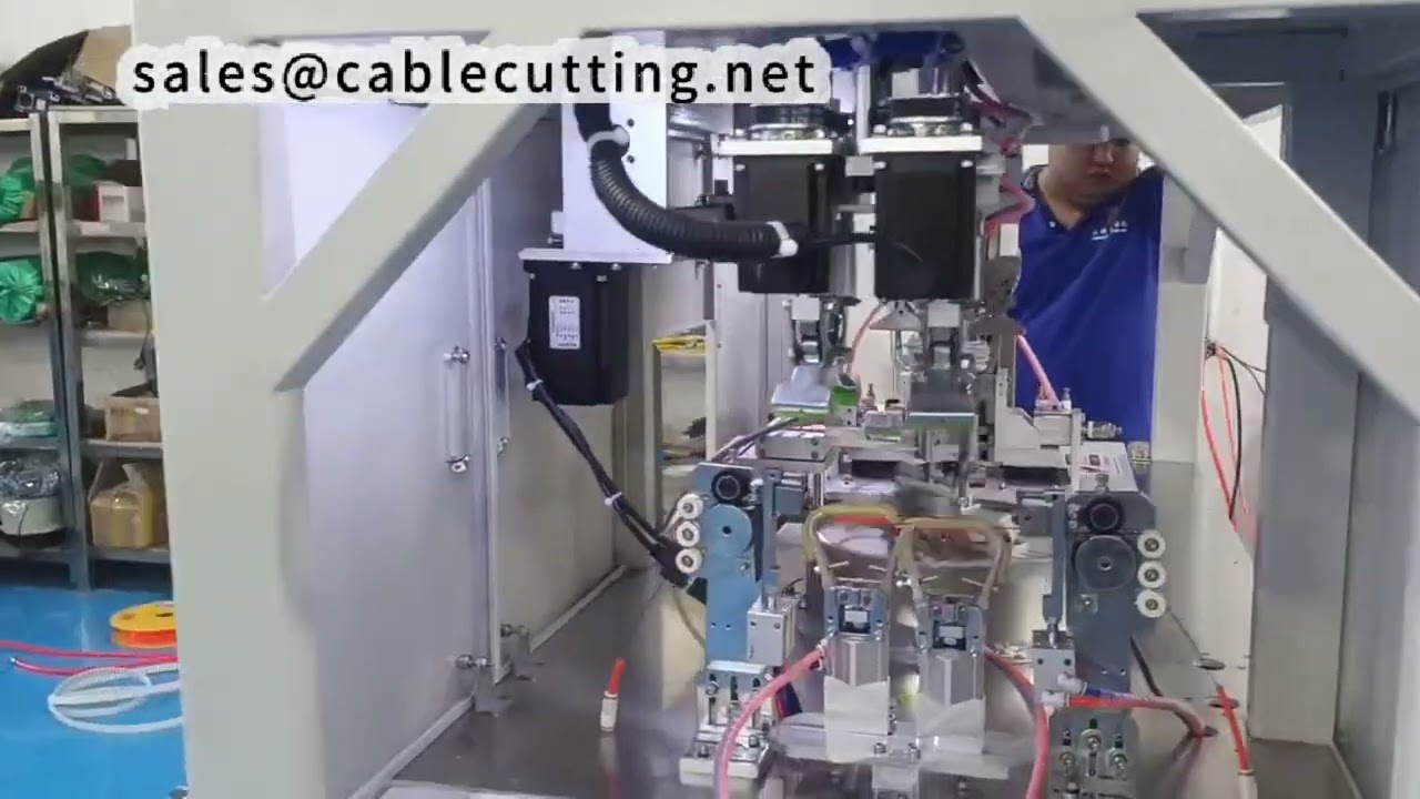 All-in-One Wire Cut, Strip, Wind, and Tie Machine for Round or Figure 8 Cable