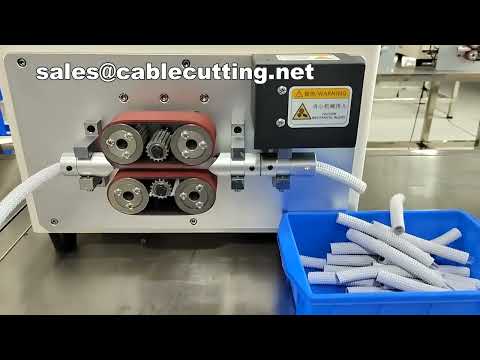 Tube Cutting Machine for Automotive Wire Harness Corrugated Tubes Hard Soft
