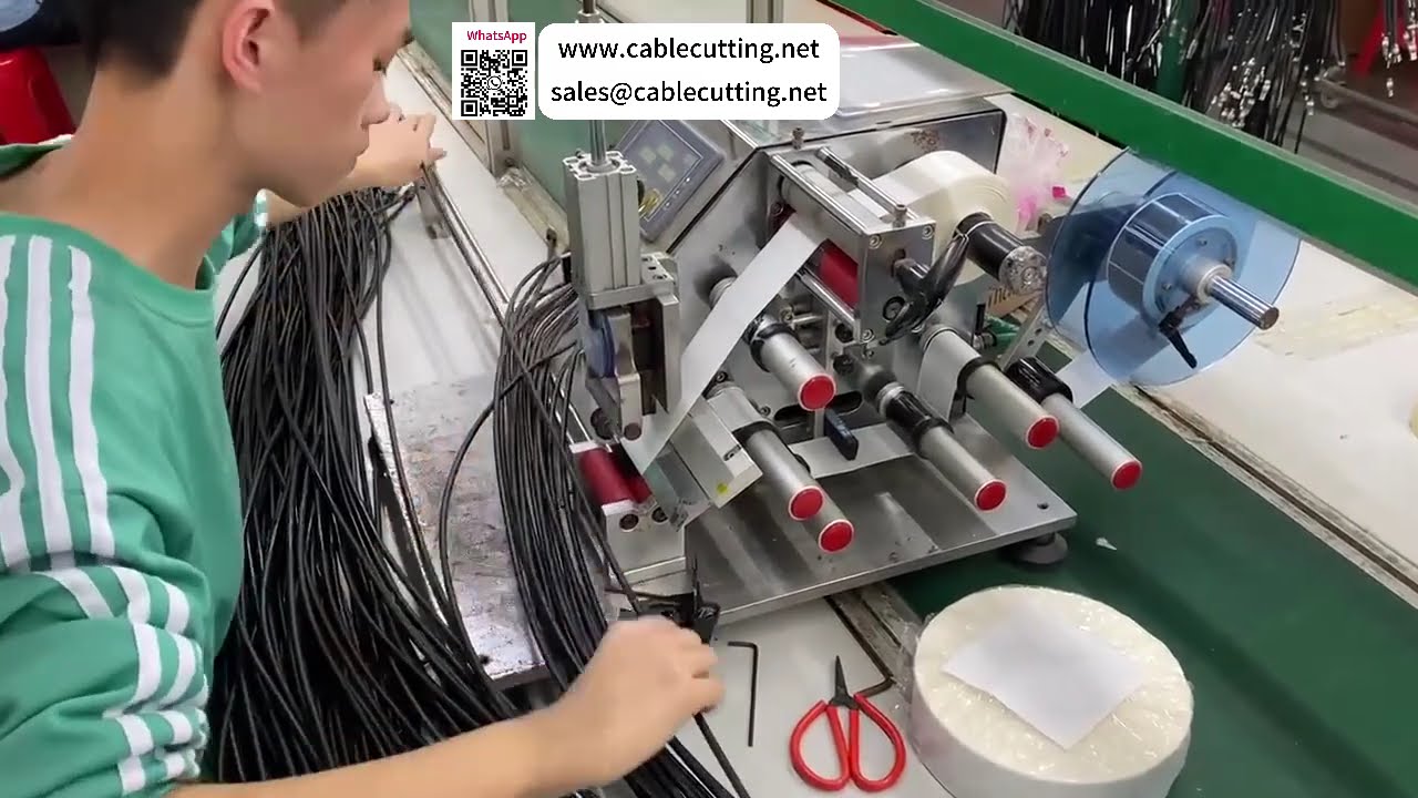 Desktop Rolling Label Machine  Fast & Accurate Wrap Around Labeling for Wire Harness Processing