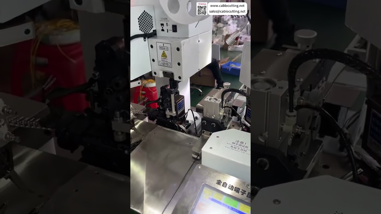 Полностью автоматическая двухголовочная клеммная машина с конвейерной системой быстрой производительности