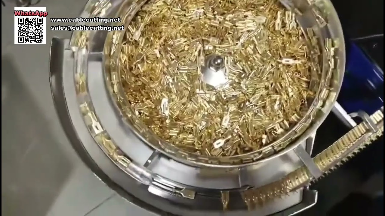 Высокоскоростной автомат для обжима россыпных клемм с вибрационным питателем — передовое оборудование для обработки проводов